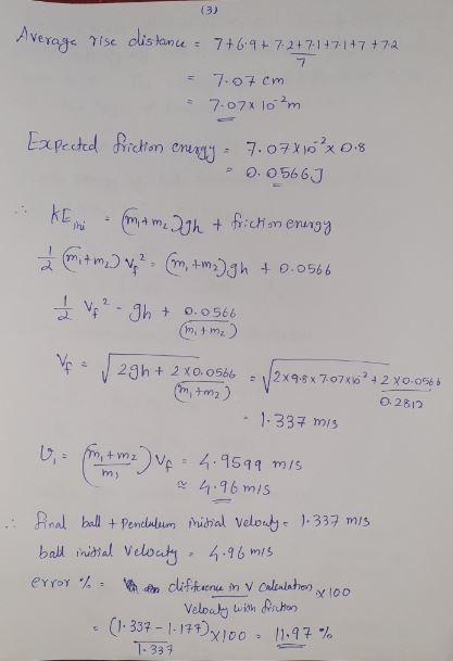 please do only *Uncertainty* and Error analysis for | Chegg.com