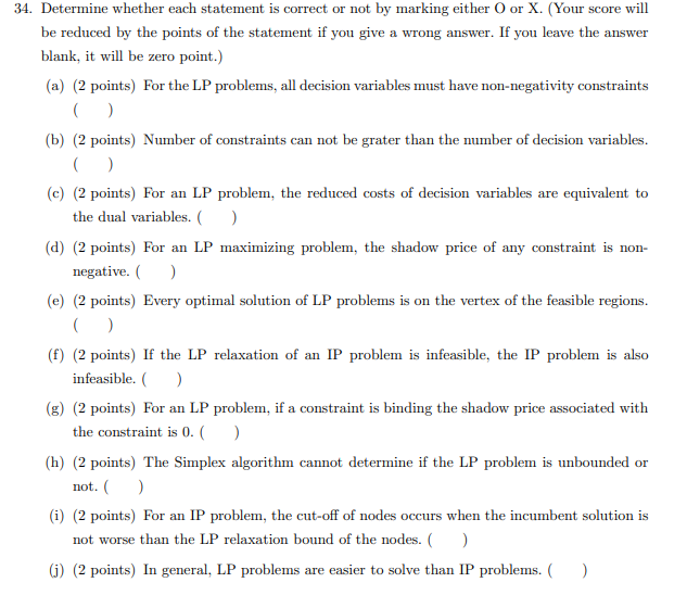 Solved 34. Determine whether each statement is correct or | Chegg.com