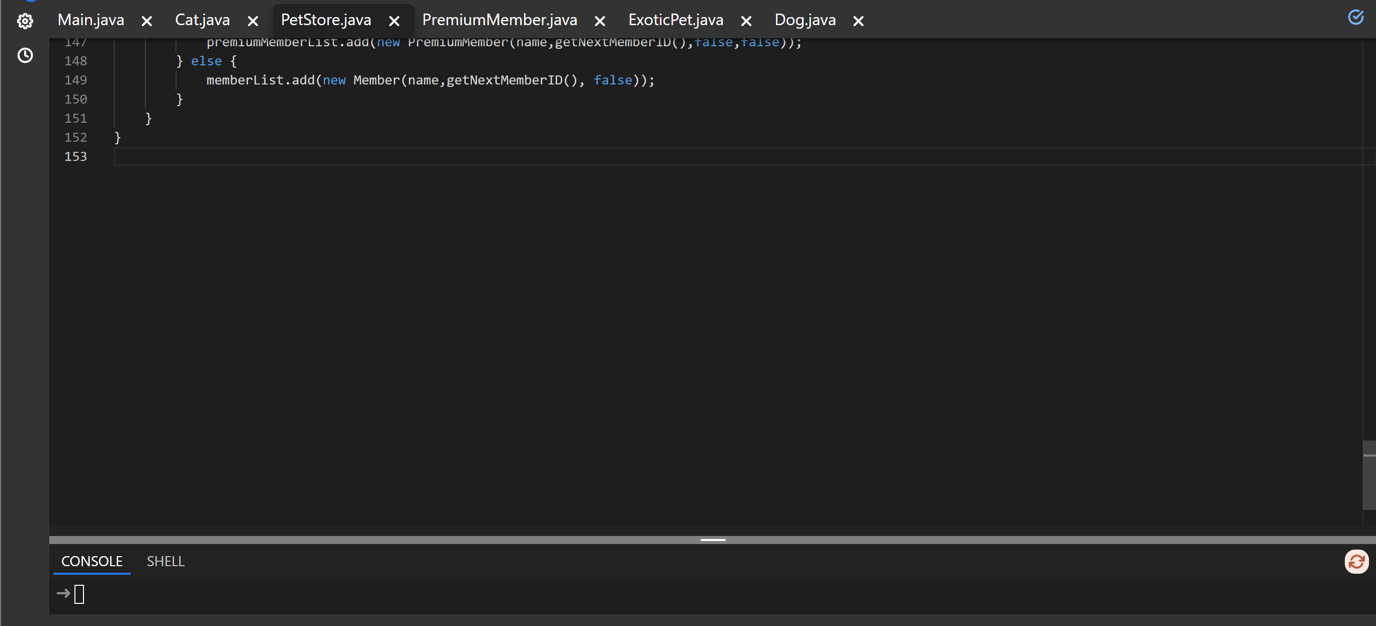 Solved Pet Store System ***Please answer the ENTIRE post | Chegg.com
