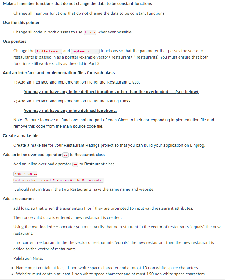 Solved Update source code below to reflect required changes. | Chegg.com