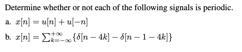 Solved Determine whether or not each of the following | Chegg.com