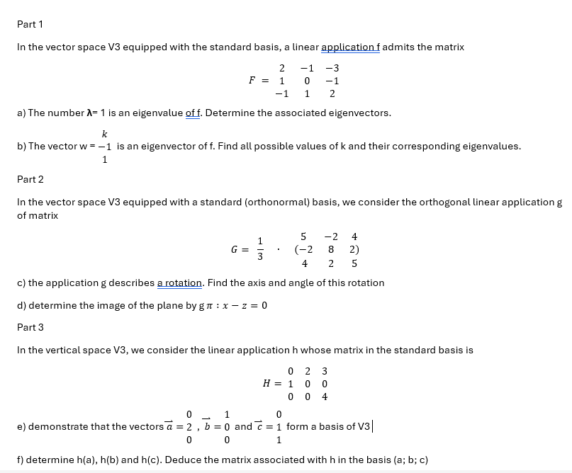 Solved Advanced Math - ﻿MatrixPlease help me ﻿for the | Chegg.com