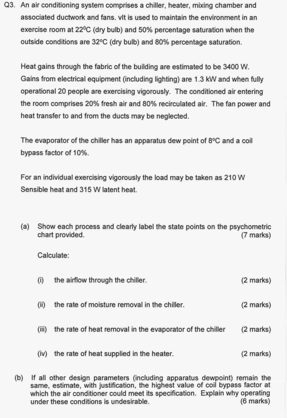 Solved 23. An air conditioning system comprises a chiller, | Chegg.com
