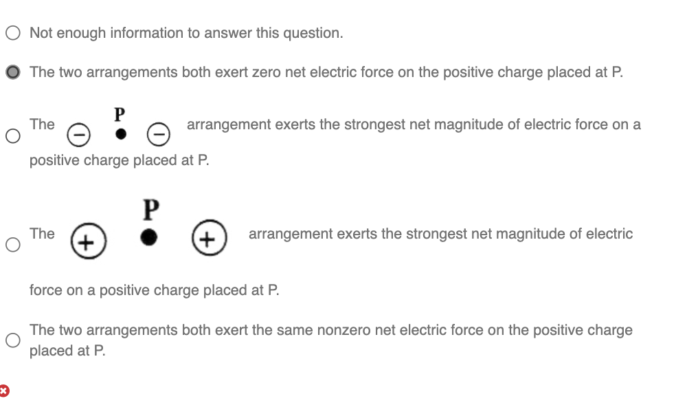 Solved Given Above Are Arrangements Of Two Electric Charges | Chegg.com