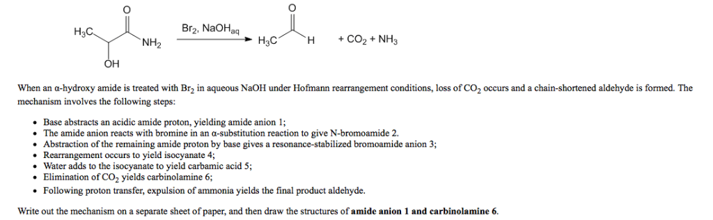 Solved она, H3C Br2, NaOHa H CO2 +NH3 NH2 он he occurs and a | Chegg.com