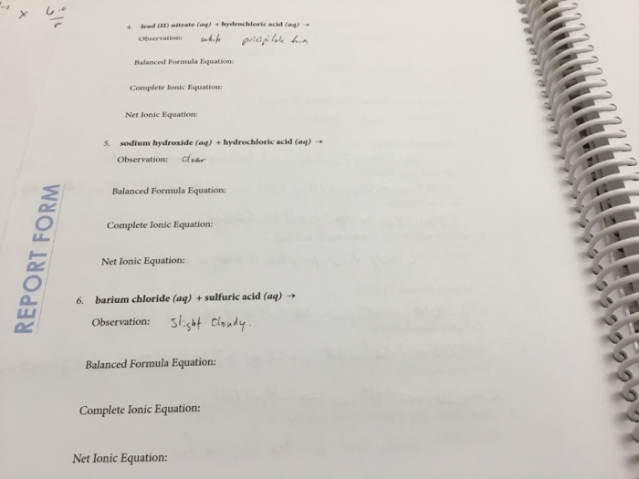 Solved lead (II) nitrate (aq) + hydrochloric acid (aq) ?