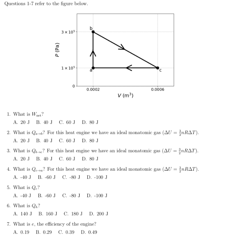 Questions 1 7 Refer To The Figure Below B 3 X 105 Chegg Com