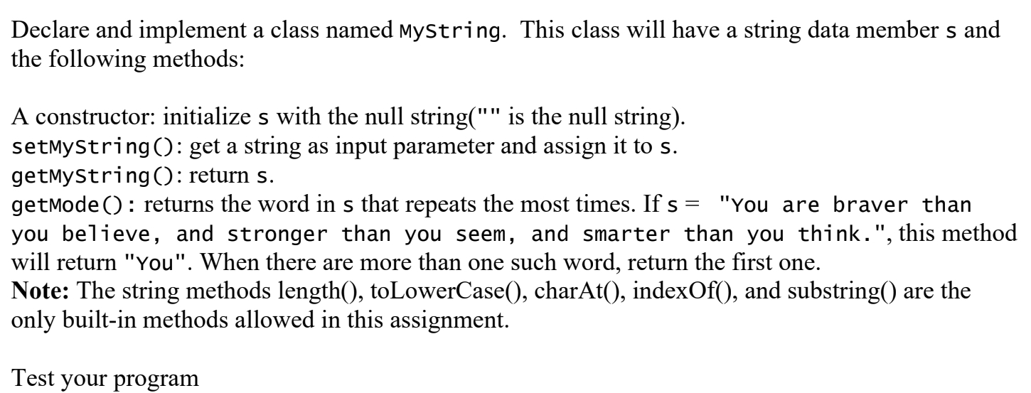 Solved I need help with my method structure in java | Chegg.com