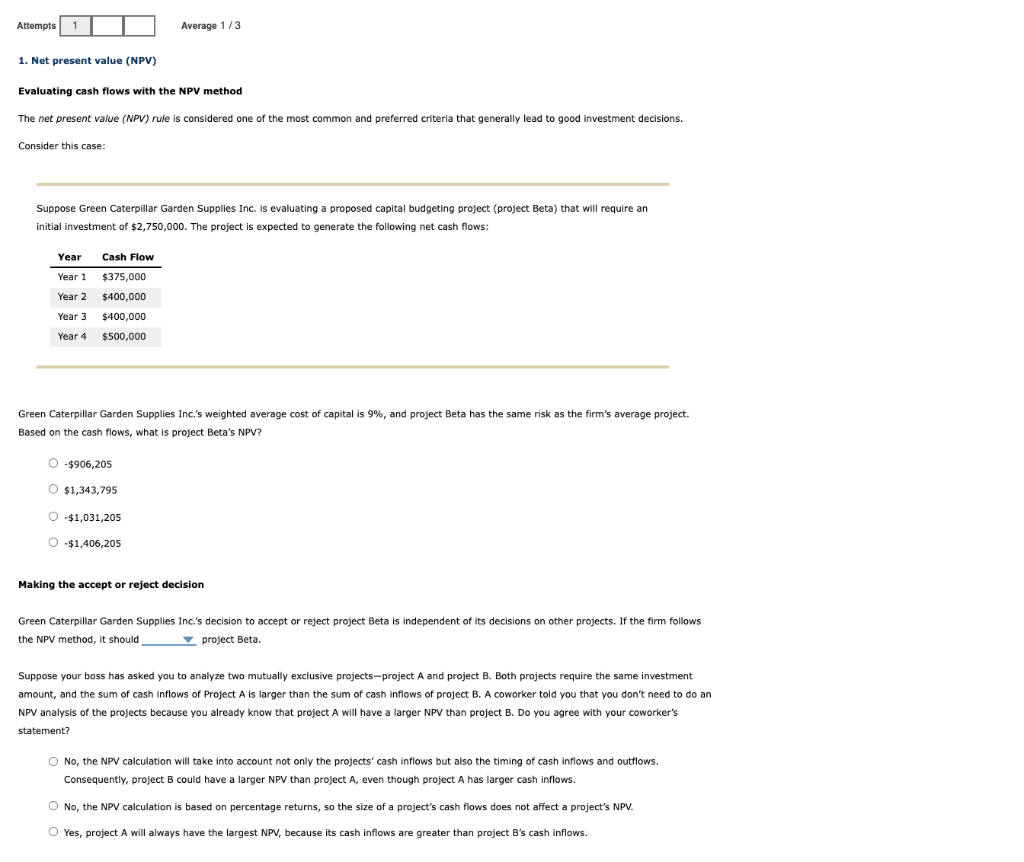 solved-attempts-1-average-1-3-1-net-present-value-npv-chegg