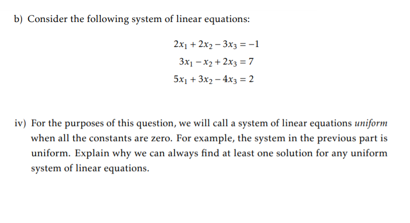 Solved linear algebra for computer science please explain | Chegg.com