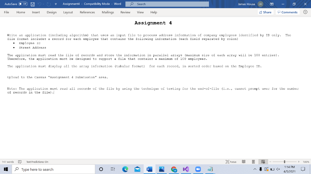 Solved Write An Application Including Algorithm That Uses Chegg