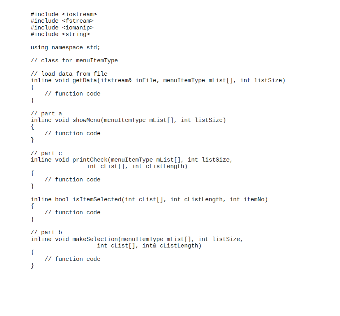 Solved 2. Restaurant System Write a program to help a local | Chegg.com