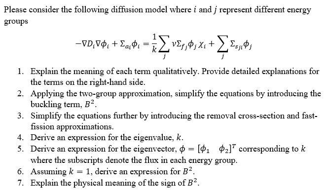 Solved Please Consider The Following Diffusion Model Where I | Chegg.com