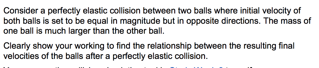 Solved Consider a perfectly elastic collision between two | Chegg.com