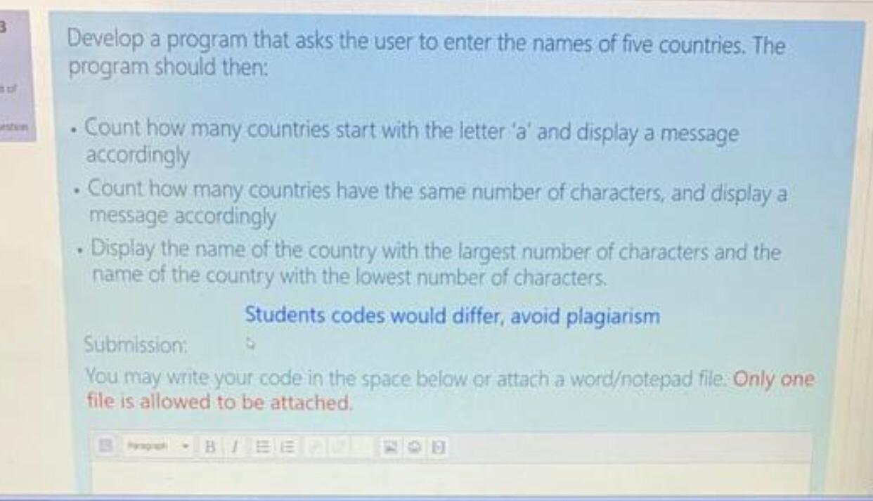 Solved 3 Develop a program that asks the user to enter the | Chegg.com