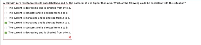 Solved A coil with zero resistance has its ends labeled a | Chegg.com