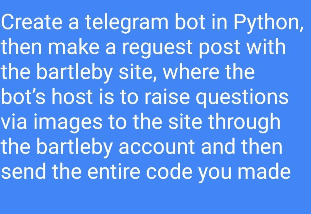 Basics of creating a Telegram bot (with code/Python) 