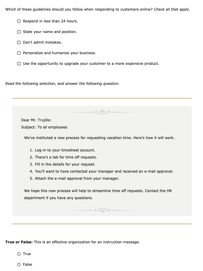 3.2.2 Initial Salutation, Module 3: Asking for Favors and Making Inquiries  by Email and Telephone, EA002 Courseware