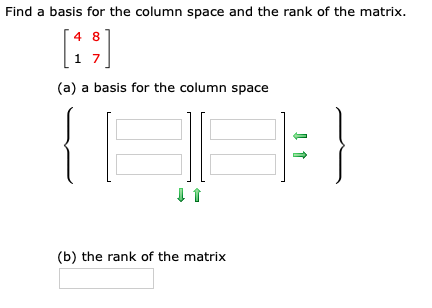 Solved Find a basis for the column space and the rank of the | Chegg.com