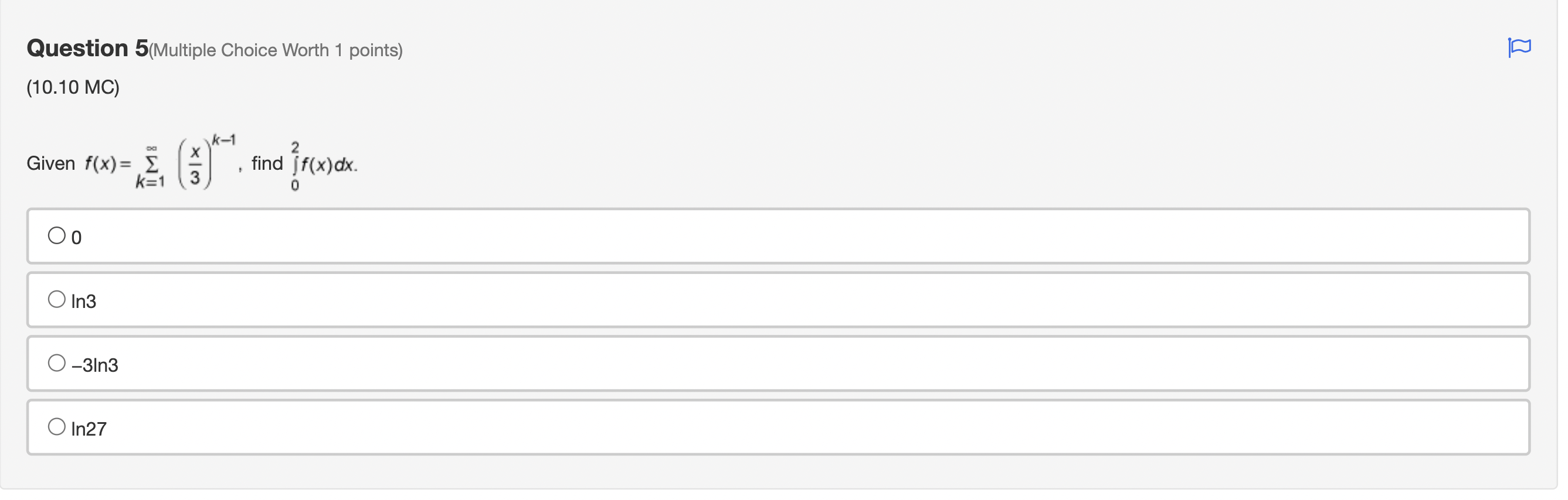 Solved Question 5(Multiple Choice Worth 1 Points) @ A (10.10 | Chegg.com