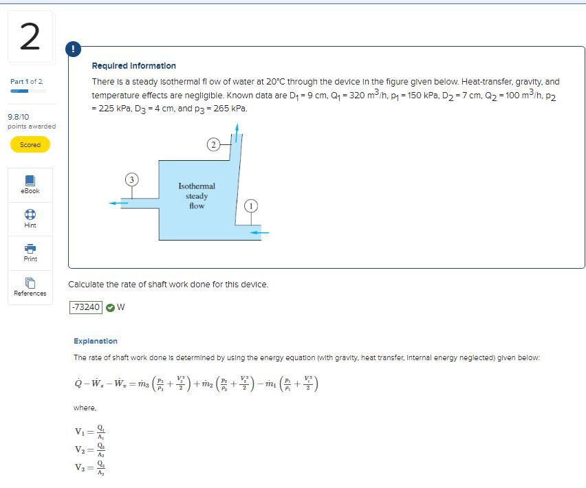 Solved 2 Part 1 of 2 9.8/10 points awarded Scored eBook COD | Chegg.com