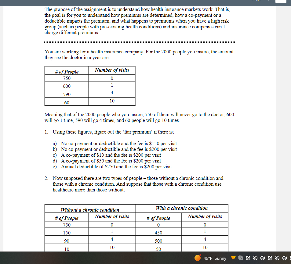 The purpose of the assignment is to understand how | Chegg.com