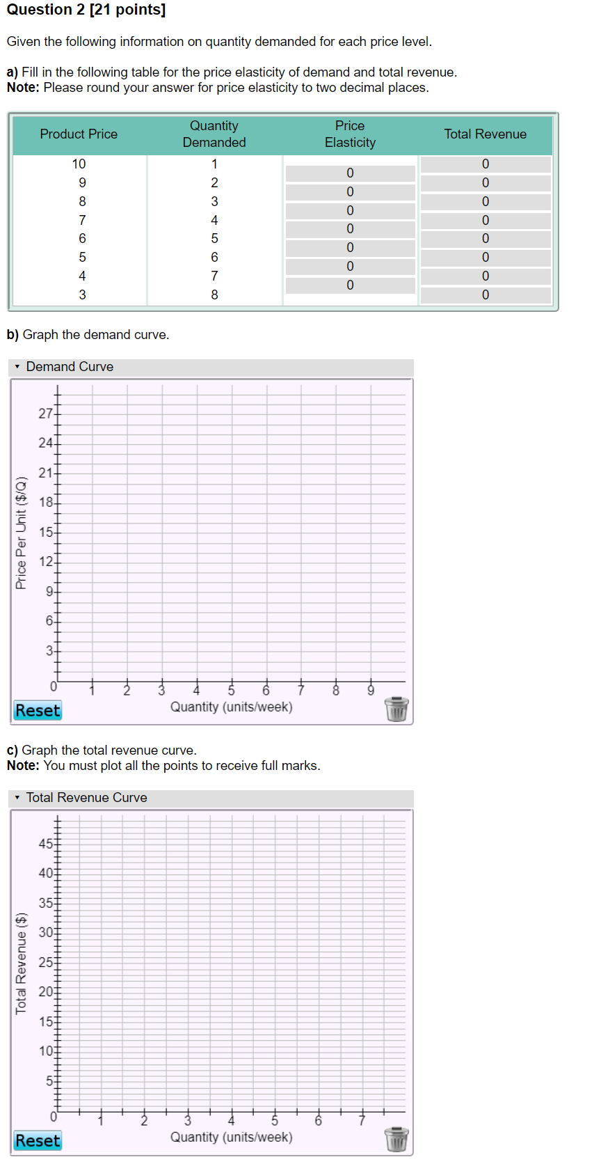 Solved Question 2 [21 points] Given the following | Chegg.com