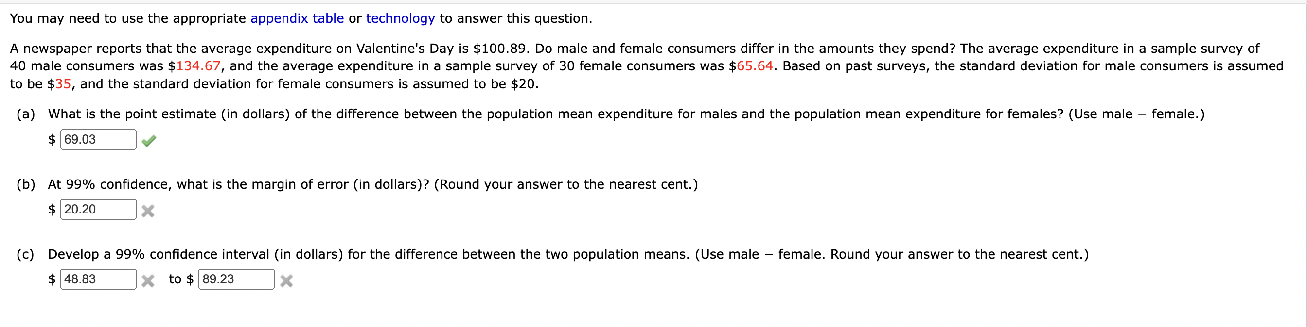 Solved You may need to use the appropriate appendix table or | Chegg.com