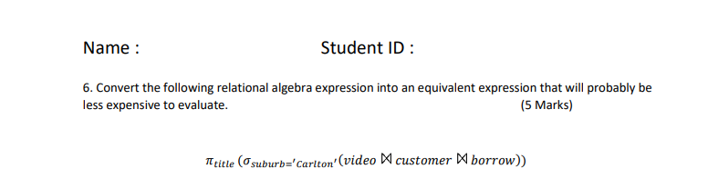 solved-name-student-id-6-convert-the-following-relat
