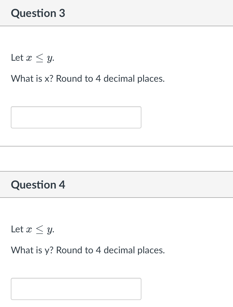 Solved The Next Four Questions Will Concern The Following | Chegg.com