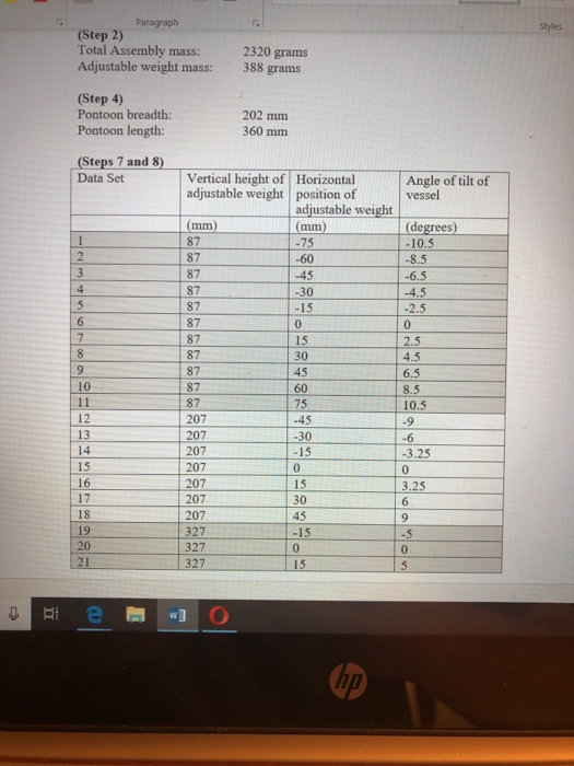 Solved Calculation Guide For the pontoon, calculate the