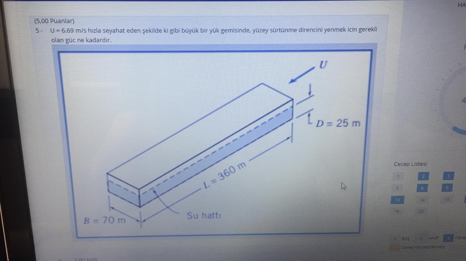 HA (5,00 Puanlar) 5 - U = 6.69 M/s Hızla Seyahat Eden | Chegg.com