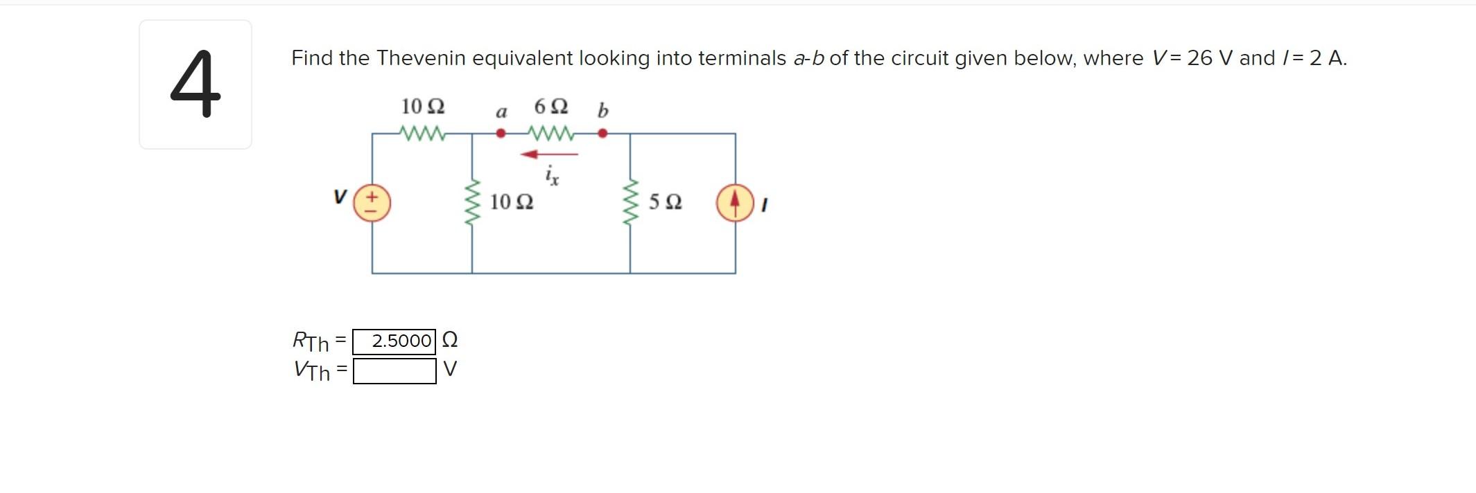 Solved Find The Thevenin Equivalent Looking Into Terminals | Chegg.com