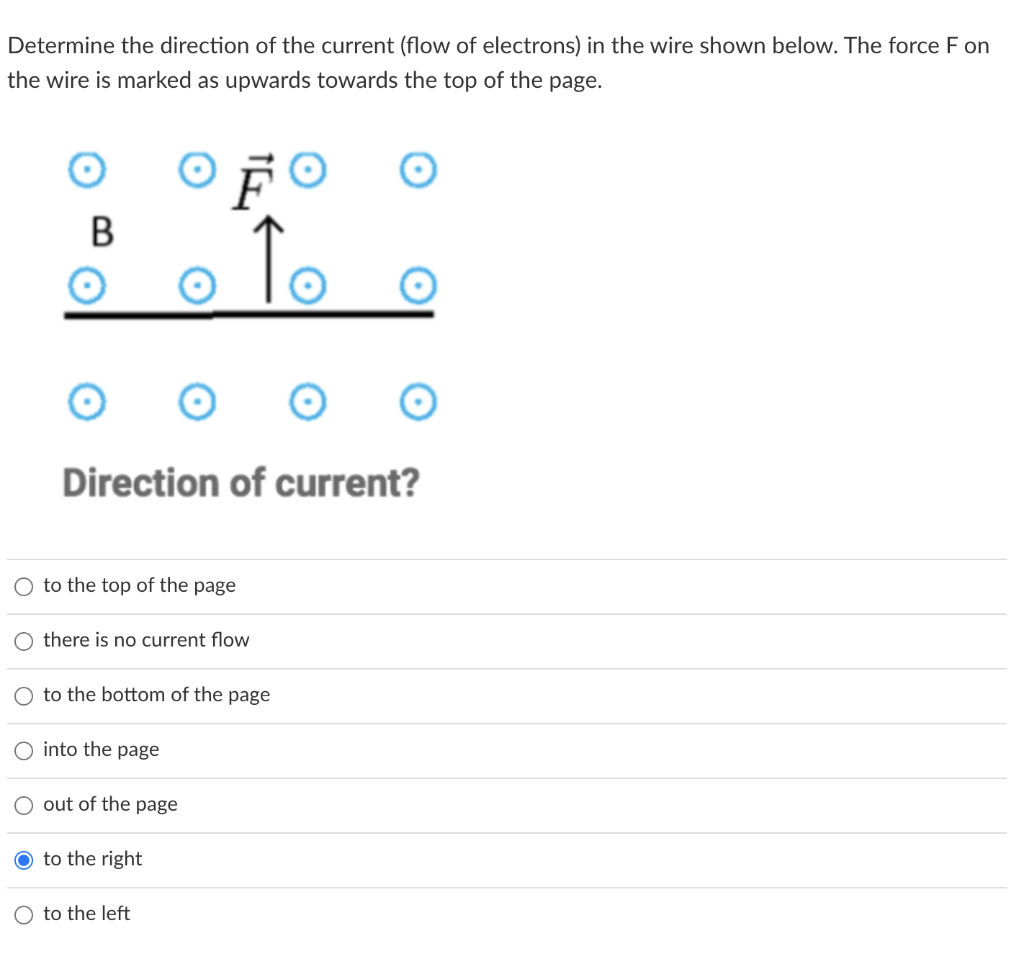 Solved Determine the direction of the magnetic field B for | Chegg.com