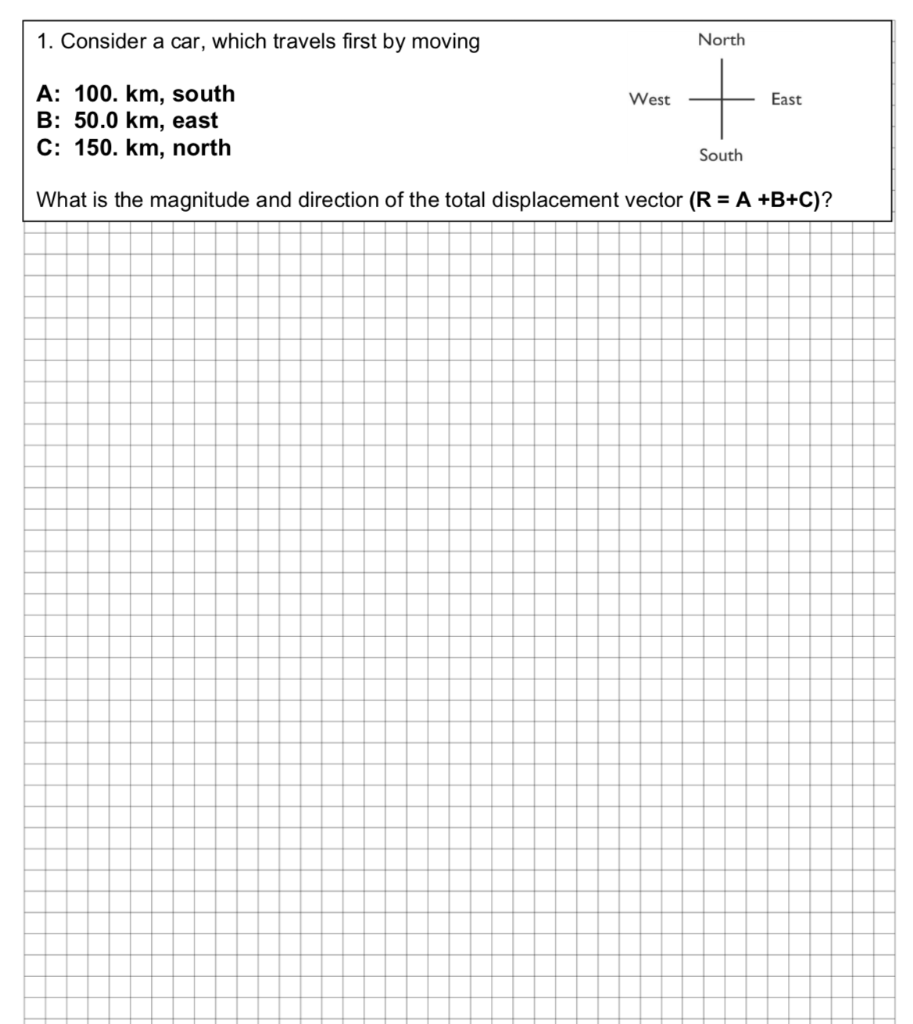Solved Use the graphical method (head to tail method) to add | Chegg.com