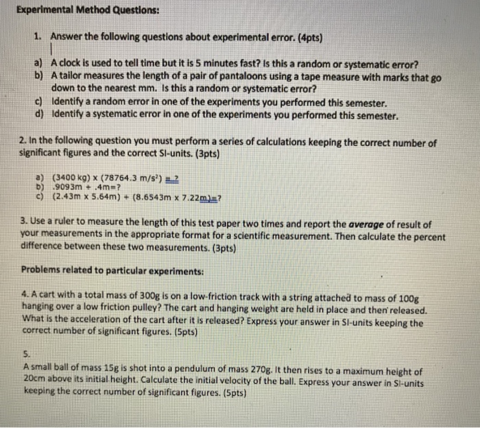 80 experimental questions step 1