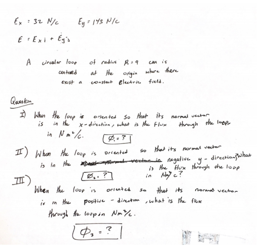 Solved Ex 32 N C Ey 143 N C E Exi Eyj A Circular Chegg Com