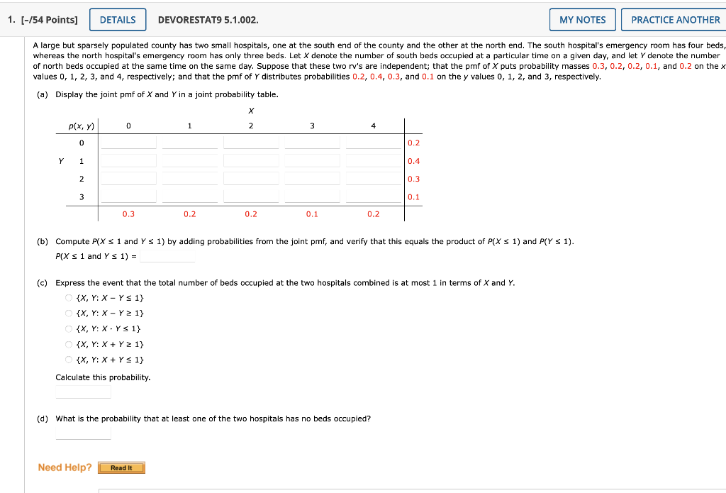 Solved 2. [-121 Points] DETAILS DEVORESTAT9 5.1.003. MY | Chegg.com