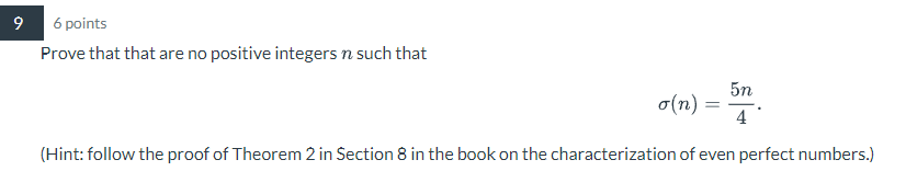 Solved 6 points Prove that that are no positive integers n | Chegg.com