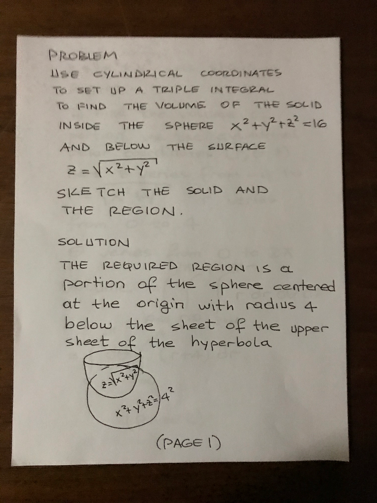 Solved PRORUM CYLINDI24CAL COORDINATES TO SET UP A TRIPLE IN | Chegg.com