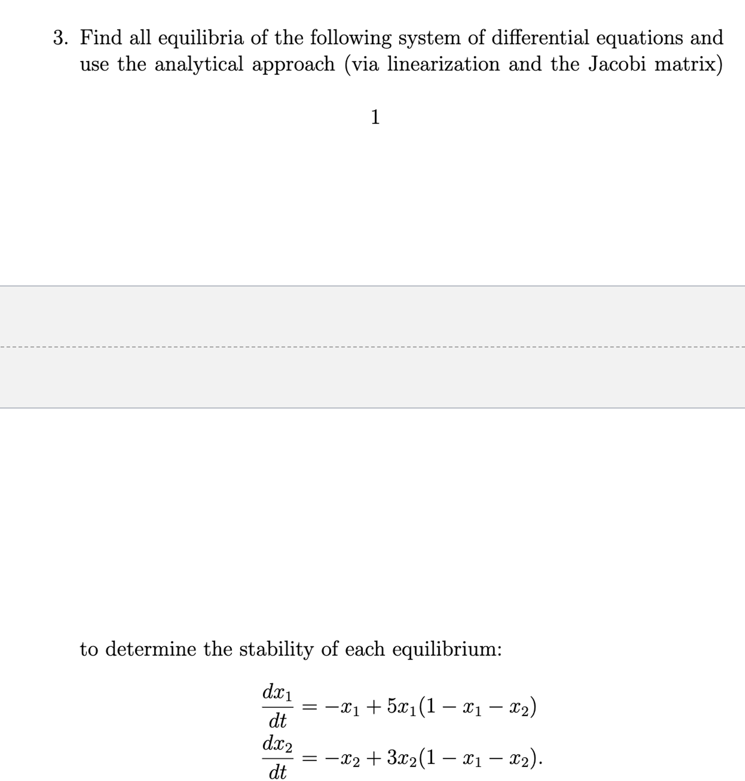 Solved Find All Equilibria Of The Following System Of Chegg Solved Find All Equilibria Of The Following System Of Chegg