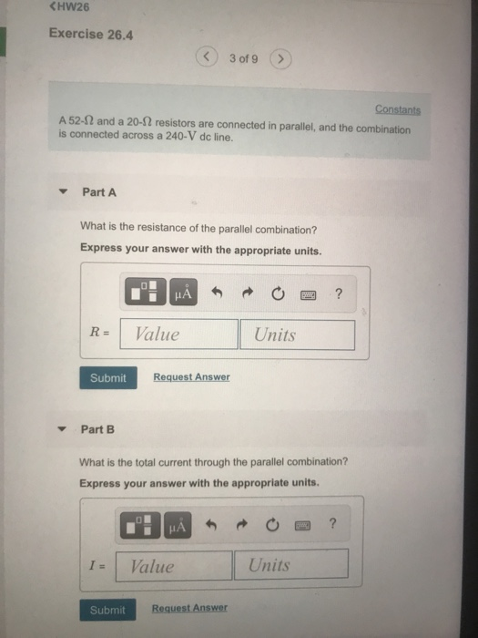 Solved くHW26 Exercise 26.4 3 of 9 Constants A 5242 and a | Chegg.com