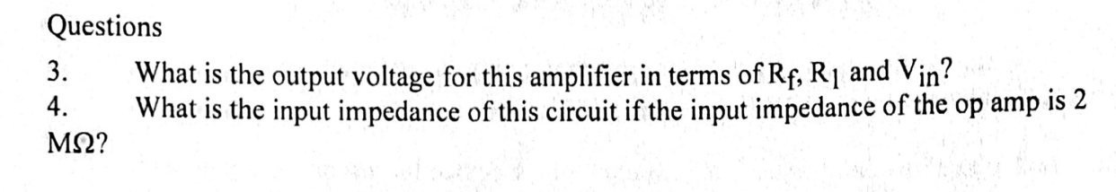 Solved Inverting Amplifier The circuit shown in figure 2 is | Chegg.com