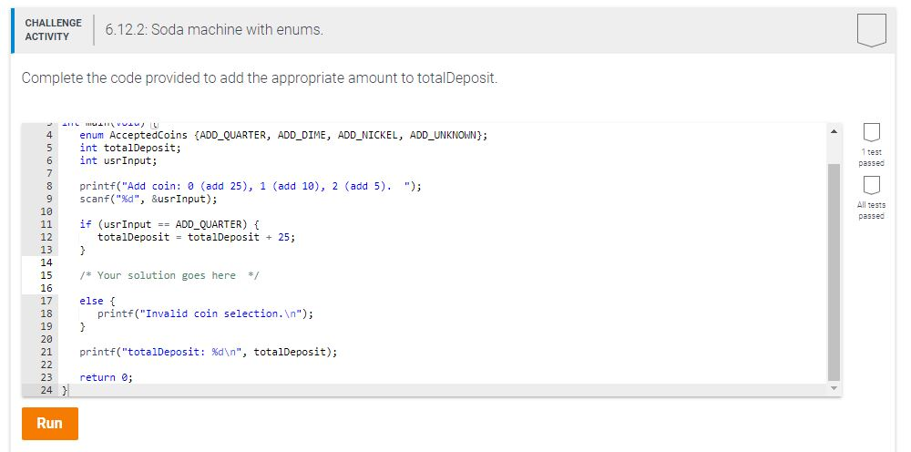 Solved In C progrraming language (NOT C++) please complete | Chegg.com
