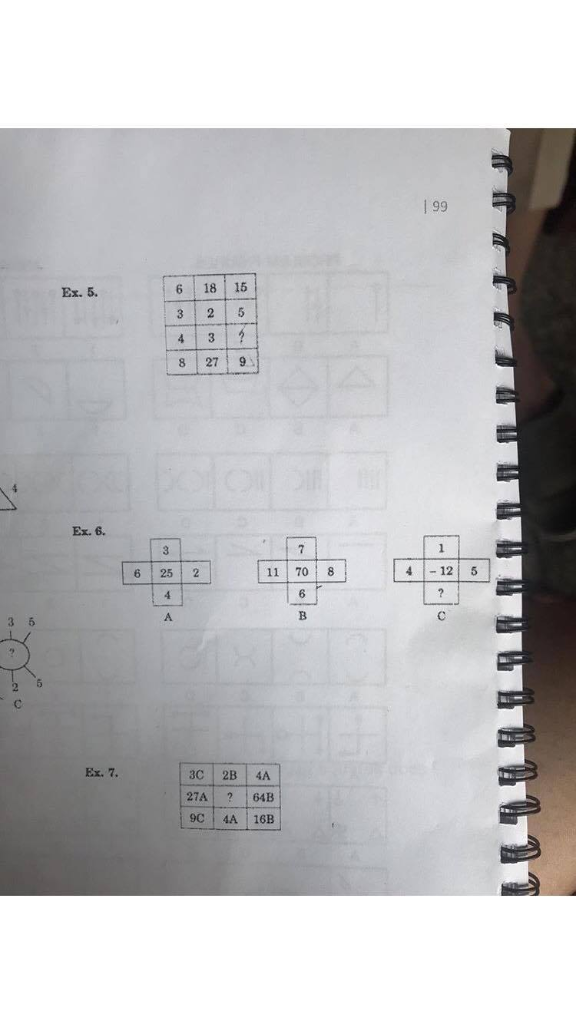 Solved exercise 6, solve ? in c base on a and b | Chegg.com