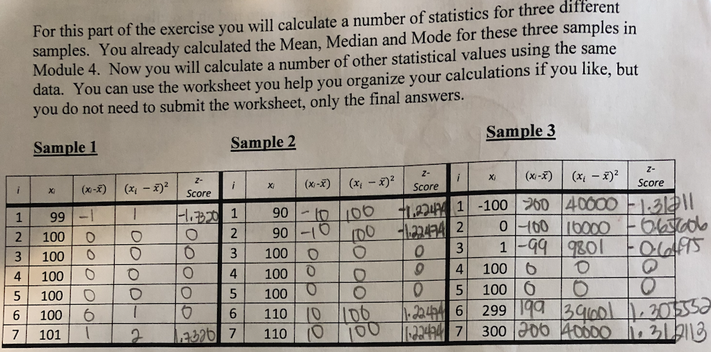 Solved For this part of the exercise you will calculate a | Chegg.com