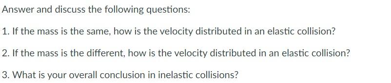 Answer and discuss the following questions: 1. If the | Chegg.com