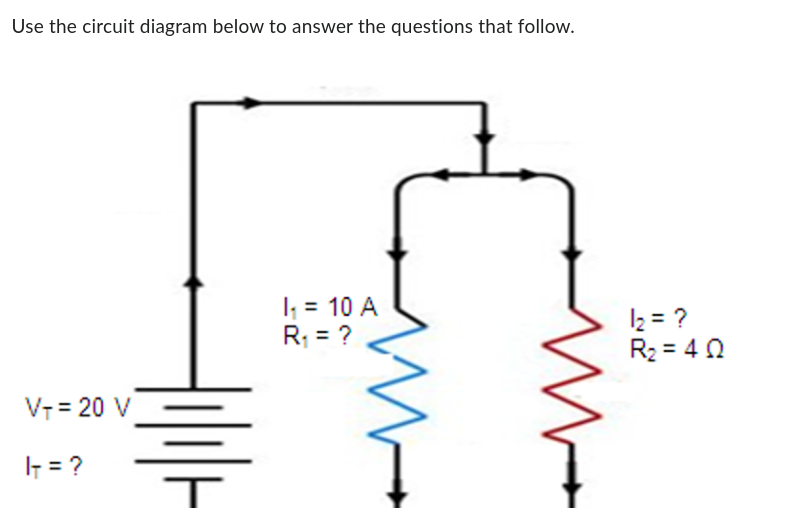 Solved Use the circuit diagram below to answer the questions | Chegg.com