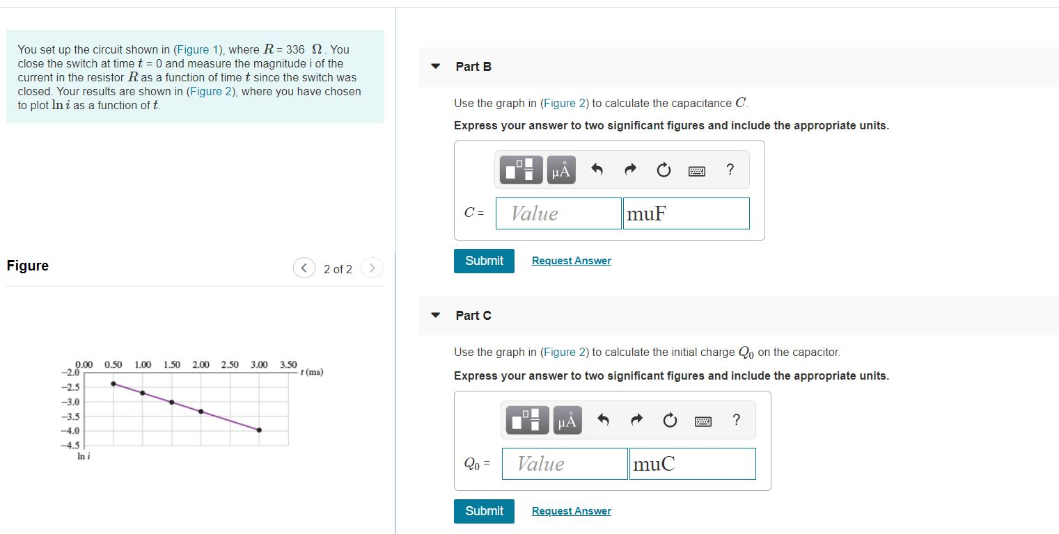Solved Constants You set up the circuit shown in (Figure 1), | Chegg.com