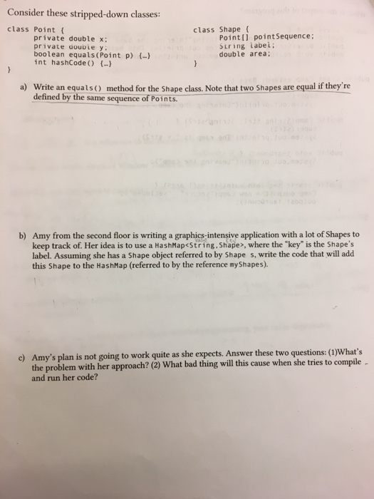 Solved Java: please ans the following questions. For a) and | Chegg.com